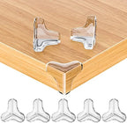 8 Pack Large Clear Corner Protectors by TenLaitech