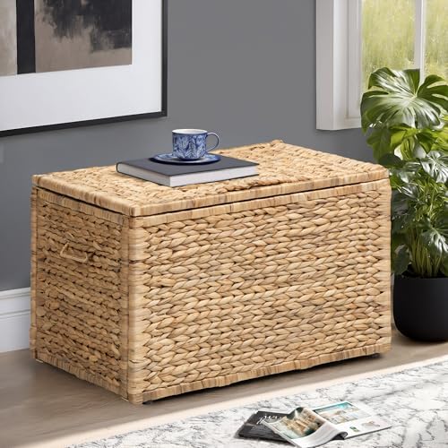 eHemco Storage Trunk with Metal Frame, 23.3 by 16.5 by 15.2 Inches - Image 2