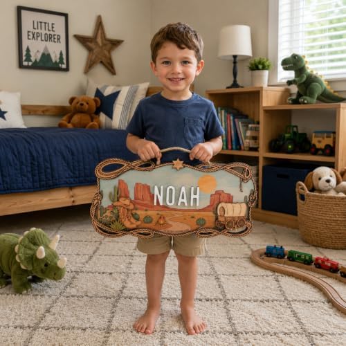Custom Western Nursery Name Sign - Image 3
