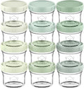 KeaBabies 12pk 4oz Glass Baby Food Containers by KeaBabies