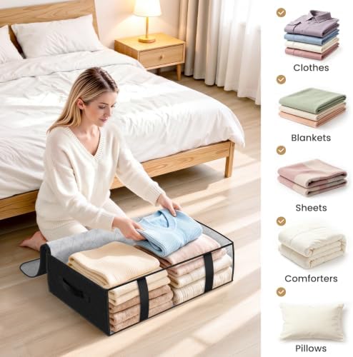StorageRight Under Bed Storage Bins, Breathable Organizer - Image 6