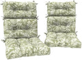 DYTXIII Outdoor High Back Chair Cushions Set of 2, Water Repellent Tufted by DYTXIII