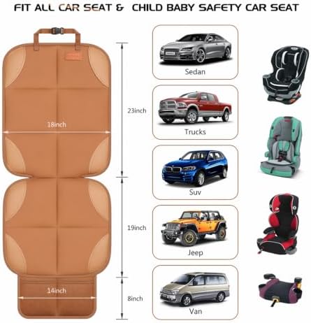 SMART ELF Car Seat Protector 2-Pack, Thick Padding Cushion - Image 2