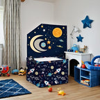 Rectangular Space Basket for Boys Baby Storage Basket Storage Bin Organizer Box - Image 3