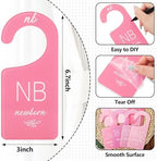 Whaline Acrylic Baby Closet Dividers Pink Hanging Infant Clothes Hanger - Image 2