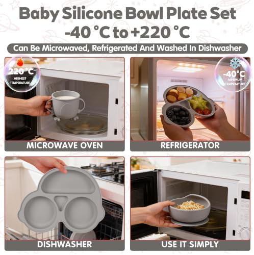 Silicone Baby Feeding Set, Miicasa Baby Led Weaning Supplies Kit - Image 6