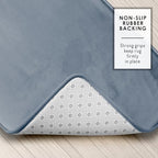 Clara Clark 3 Piece Bathroom Rugs, Velvet Memory Foam Bath Mat Set, Non-Slip - Image 4