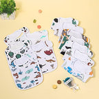 Baby Bibs Soft and Absorbent Cotton Bandana Bibs Set - Image 5