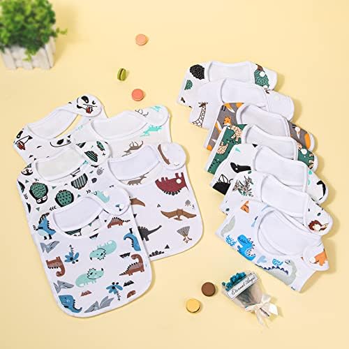 Baby Bibs Soft and Absorbent Cotton Bandana Bibs Set - Image 5