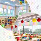 4 Pcs Pastel Colorful Window Valances Curtains - Image 6