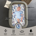 4 Pack Breathable Bassinet Sheets - Image 6