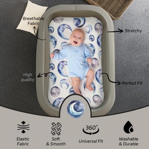 4 Pack Breathable Bassinet Sheets - Image 6