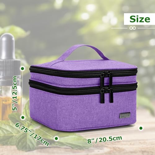 LUXJA Double-Layer Essential Oil Carrying Case Holds 30 Bottles - Image 5
