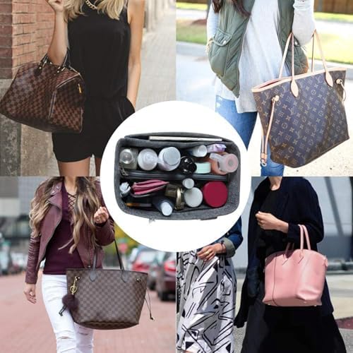 OMYSTYLE Purse Organizer Insert, Felt Tote Bag Organizer Insert - Image 4