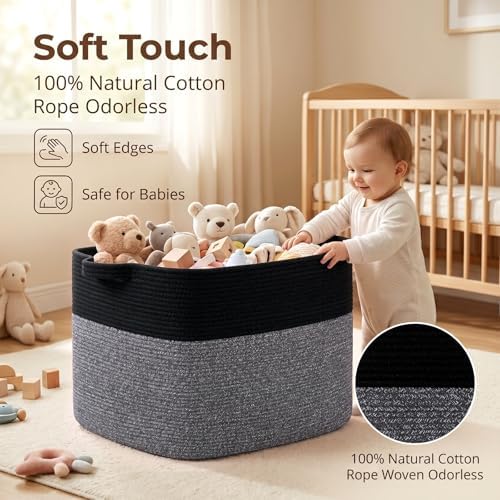 OIASKET 108L Cotton Rope Storage Basket - Image 4