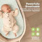 2-Pack Baby Bassinet Sheets Girl, 33x17 Bedside Sheets - Image 4