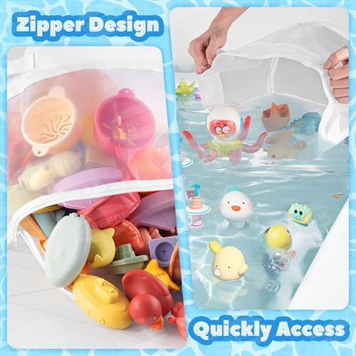 UNEEDE Bath Toy Organizer, 4 Gallons Bathtub Toy Storage Organizer - Image 4