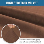 H.VERSAILTEX Stretch Velvet Armchair Cover Couch Covers 1 Cushion Chair - Image 3