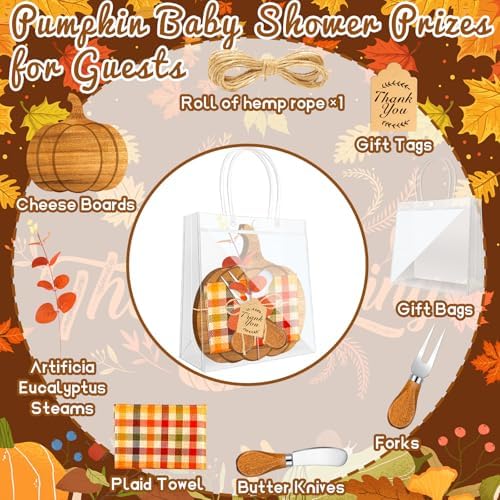 2 Sets Fall Baby Shower Favors - Image 3