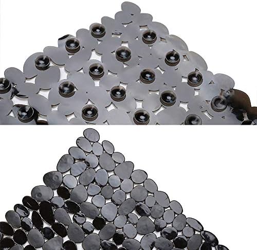 SONGZIMING Bathtub Mat Non Slip 2 Pack, 35 x 16 Inches Pebble Shower Mat - Image 4