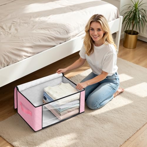 Fab totes 35L Closet Organizers, Foldable Under Bed Storage Containers - Image 5