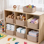3 Pack Small Baskets for Organizing, Woven Storage Baskets for Shelves - Image 5