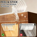 Furniture Edge Protector for Baby, 118x2.28in Clear Plastic Crib Teething Guard - Image 6