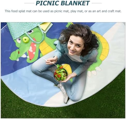 Non-Slip Play Mat for High Chair Floor Protection Splash-Resistant Rug - Image 5