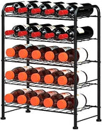OYEAL Plastic Water Bottle Storage Rack 5 Tier Bottled Water Holder Organizer - Image 4
