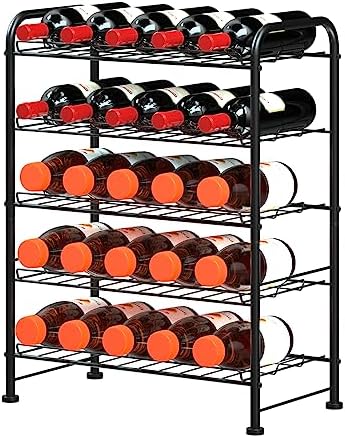 OYEAL Plastic Water Bottle Storage Rack 5 Tier Bottled Water Holder Organizer - Image 4