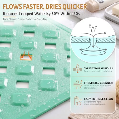 Yimobra Bathtub Mat Non Slip, Super Strong Suction Cups, 27.5"X15.5" Long - Image 2