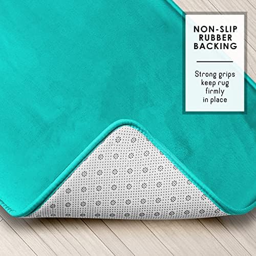 Clara Clark 3 Piece Bathroom Rugs Bath Mat Set, Velvet Memory Foam Bath Mats - Image 4