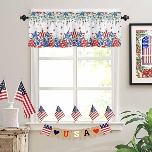 4th of July Kitchen Curtains Valances - Image 3