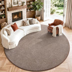 Keeko Round Area Rug 5ft for Living Room Bedroom, Soft Washable Circle Rug by Keeko