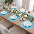 SHACOS 100 pcs Round Paper Placemats Disposable 13 inch Colored Paper Place Mats - Image 3