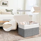 INDRESSME 122L Large Toy Storage Box, Lid & Dividers - Image 4