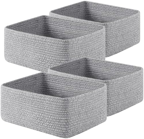 OIAHOMY 4 Pack 14.17 * 11.02 * 6.3IN Storage Baskets by MasterofSpaceOptimization