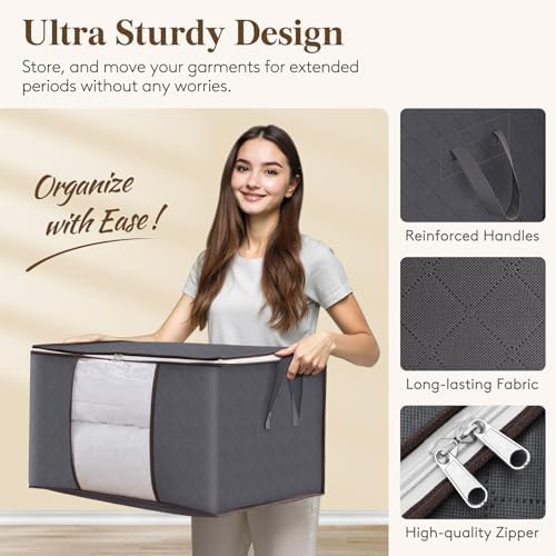 Lifewit 6 Pack Clothes Storage Bins - Image 4