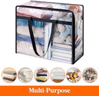 Lifewit 45L Clear Clothes Storage Bags, Plastic Foldable Blanket Storage Bag - Image 4