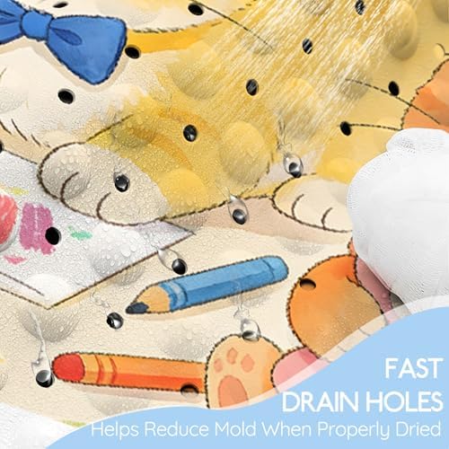 Kids Bathtub Mat, Non Slip Cartoon Bath Mat - Image 4