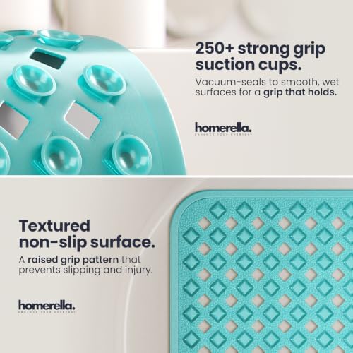 homerella Bathtub Mat Non Slip 35x16 Shower Mat Non Slip Anti Mold BPA Free - Image 2