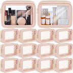 Hsei 12 Pcs Clear Makeup Bags Diaper Bag Organizer Travel Toiletry Bags by Hsei
