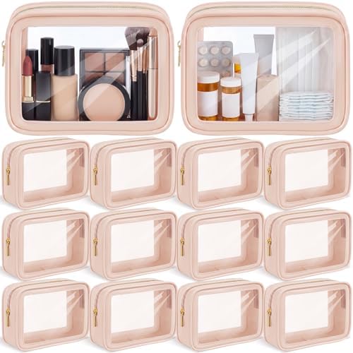 Hsei 12 Pcs Clear Makeup Bags Diaper Bag Organizer Travel Toiletry Bags by Hsei