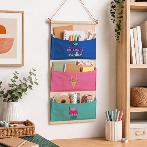 3-Pocket Hanging Wall Organizer, Birthday Cruise Design - Image 6