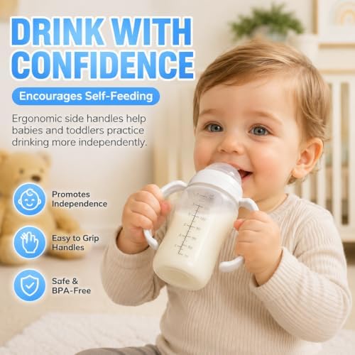4 Pack Baby Bottle Handles for Evenflo Wide Neck Bottle 5oz & 9oz - Image 5