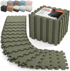 AIRHOP 18 PCS Gym Floor Mat, EVA Foam Puzzle Gym Mat, High-Density Interlocking by Airhop