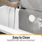 HITSLAM Square Shower Mat, 27 x 27 Inch Non Slip Bath Mat - Image 5