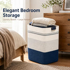 Laundry Hamper, Cotton Rope Laundry Basket - Image 3