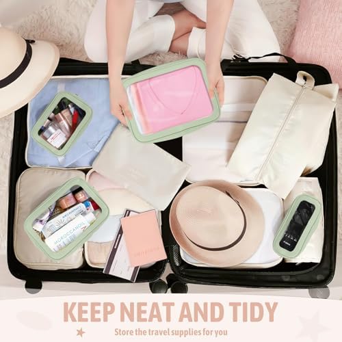 YOPCDJ 5PCS Diaper Bag Organizer Pouch Set, TSA Approved Toiletry Bag，Clear - Image 5
