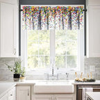 Colorful Polka Dot Valance, Abstract Geometric Confetti Falling Rainbow - Image 3